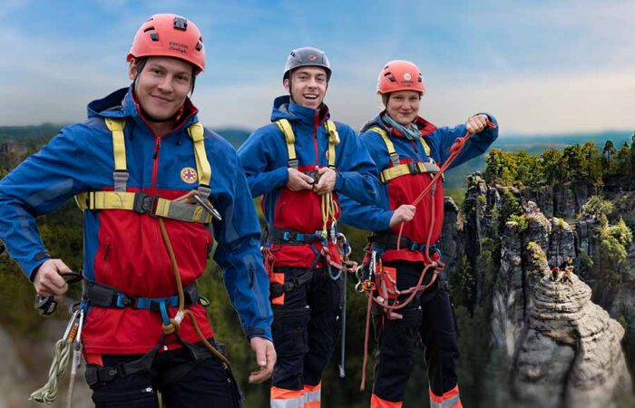 Bergwacht - Einsatz in der Sächsischen Schweiz
